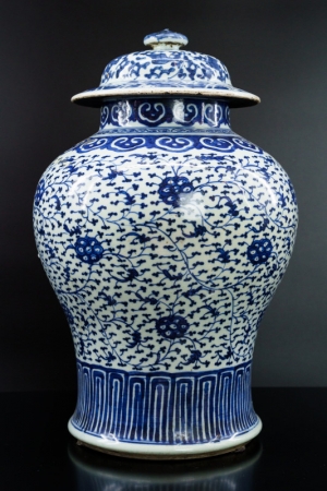 Palace vase with cherry blossoms