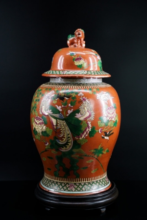 Palace vases orange (Pair)