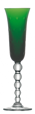 Champagne flute dark green