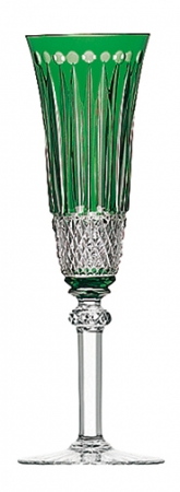 Champagner flute dark green